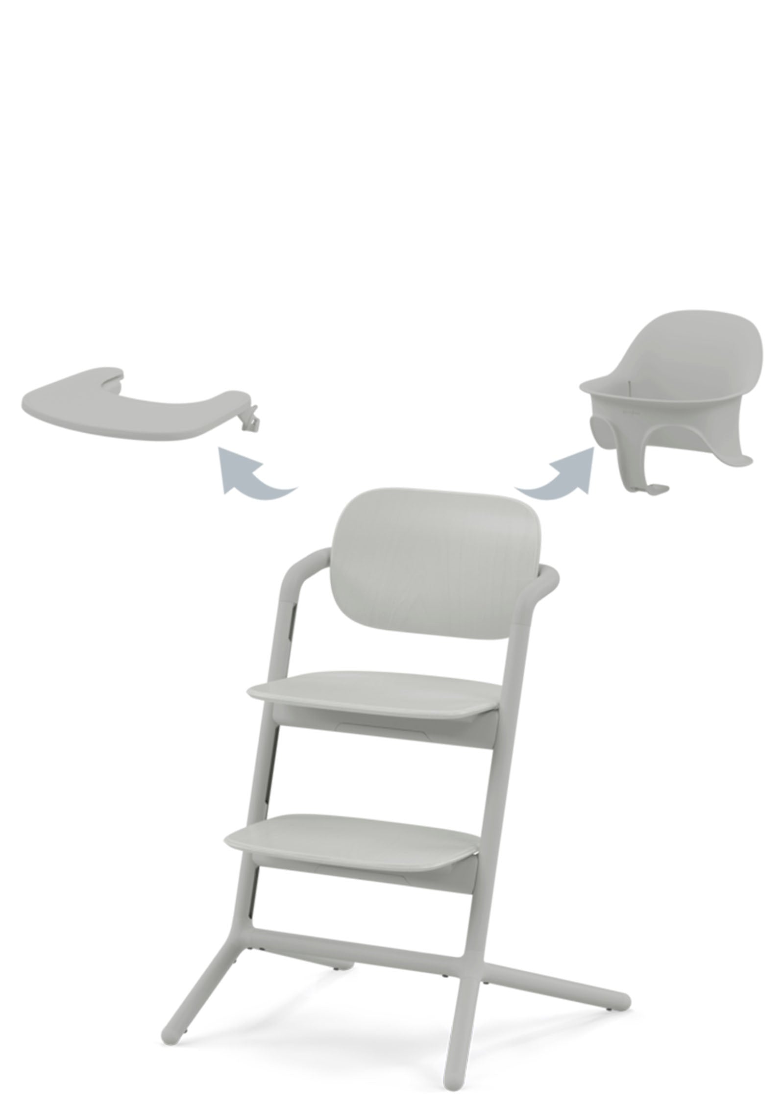 Cybex Hochstuhl Lemo 3-in-1 Suede Grey / Mid Grey