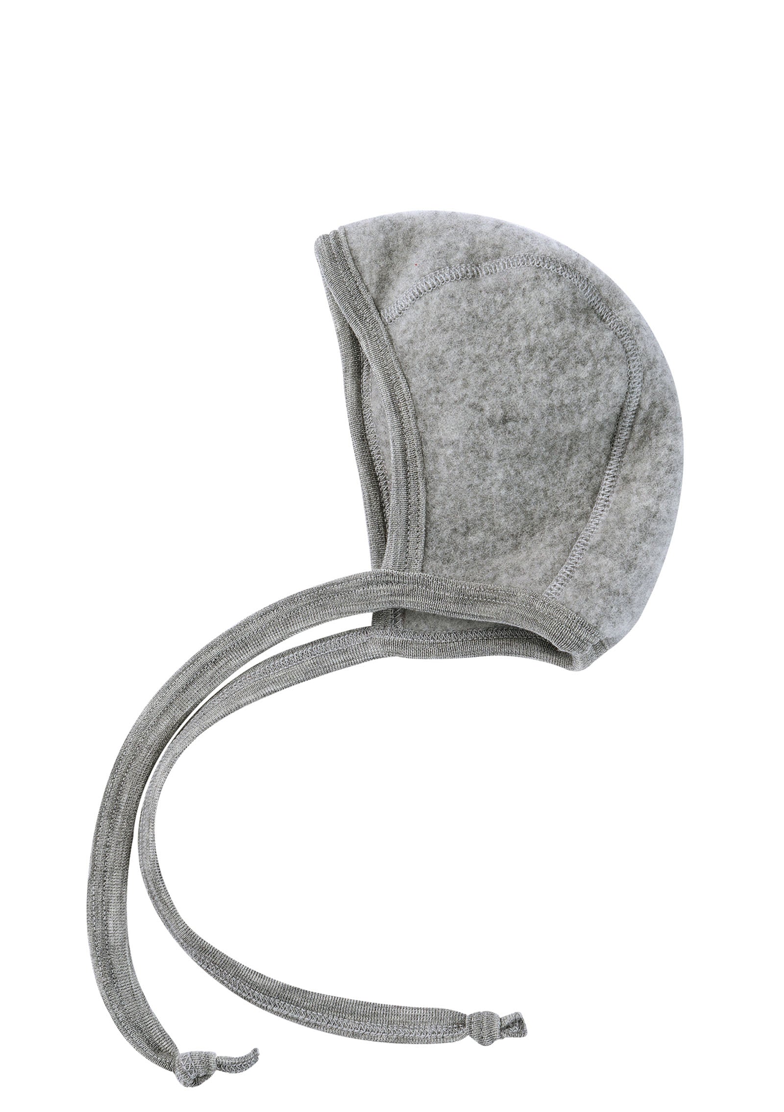 Engel Baby-Häubchen hellgrau mélange