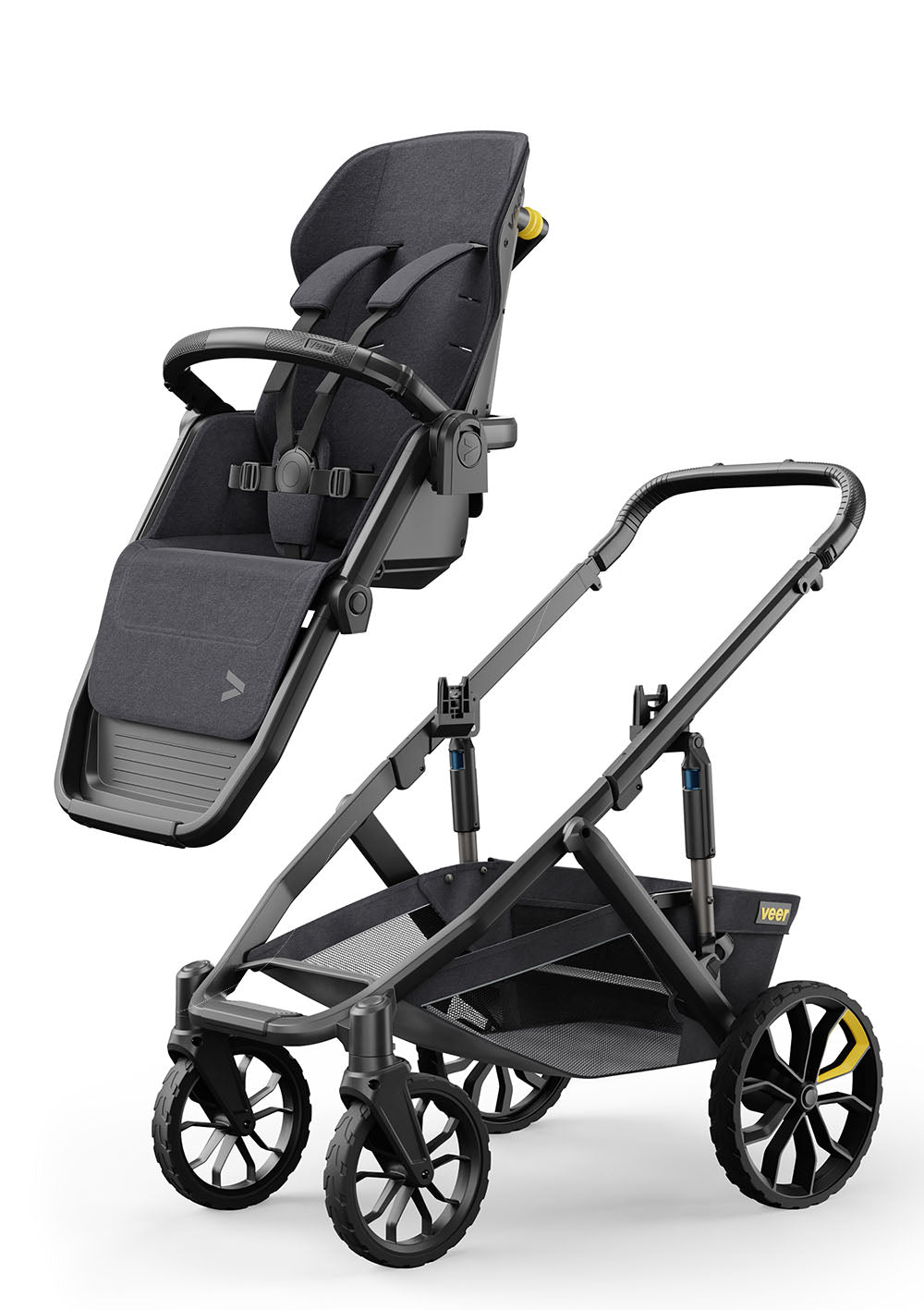 veer Switchback Kinderwagen Switch&Roll dunkelgrau / schwarz