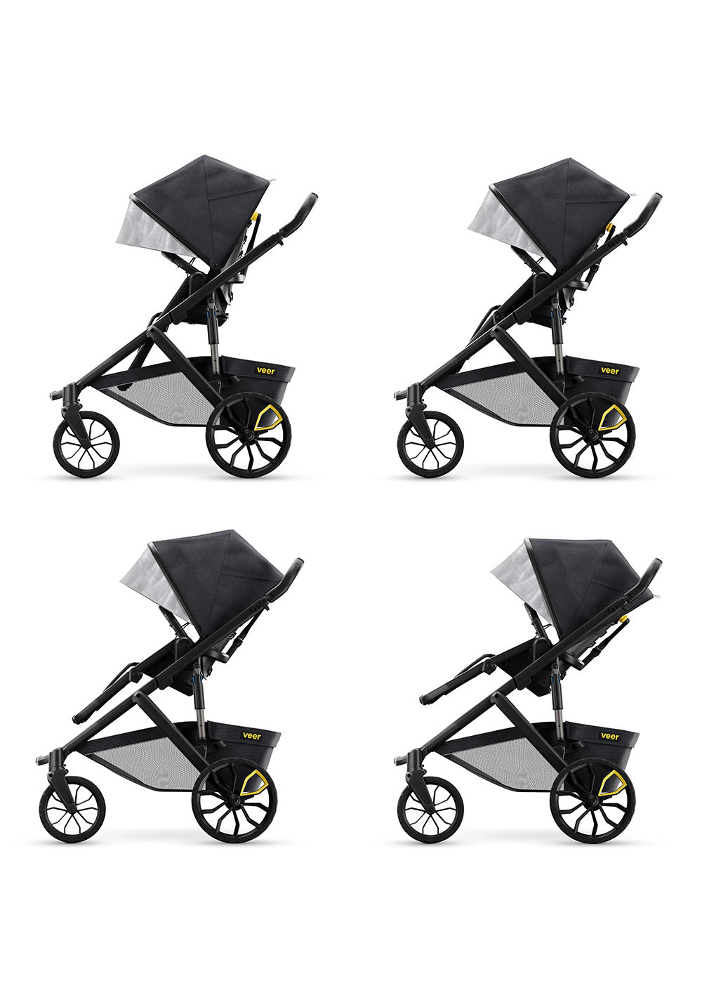 veer Switchback Kinderwagen Switch&Roll dunkelgrau / schwarz