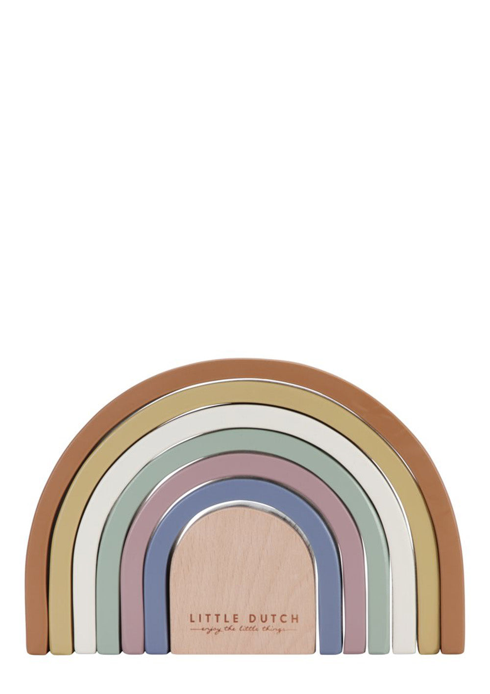 Holz Stapel-Regenbogen Vintage