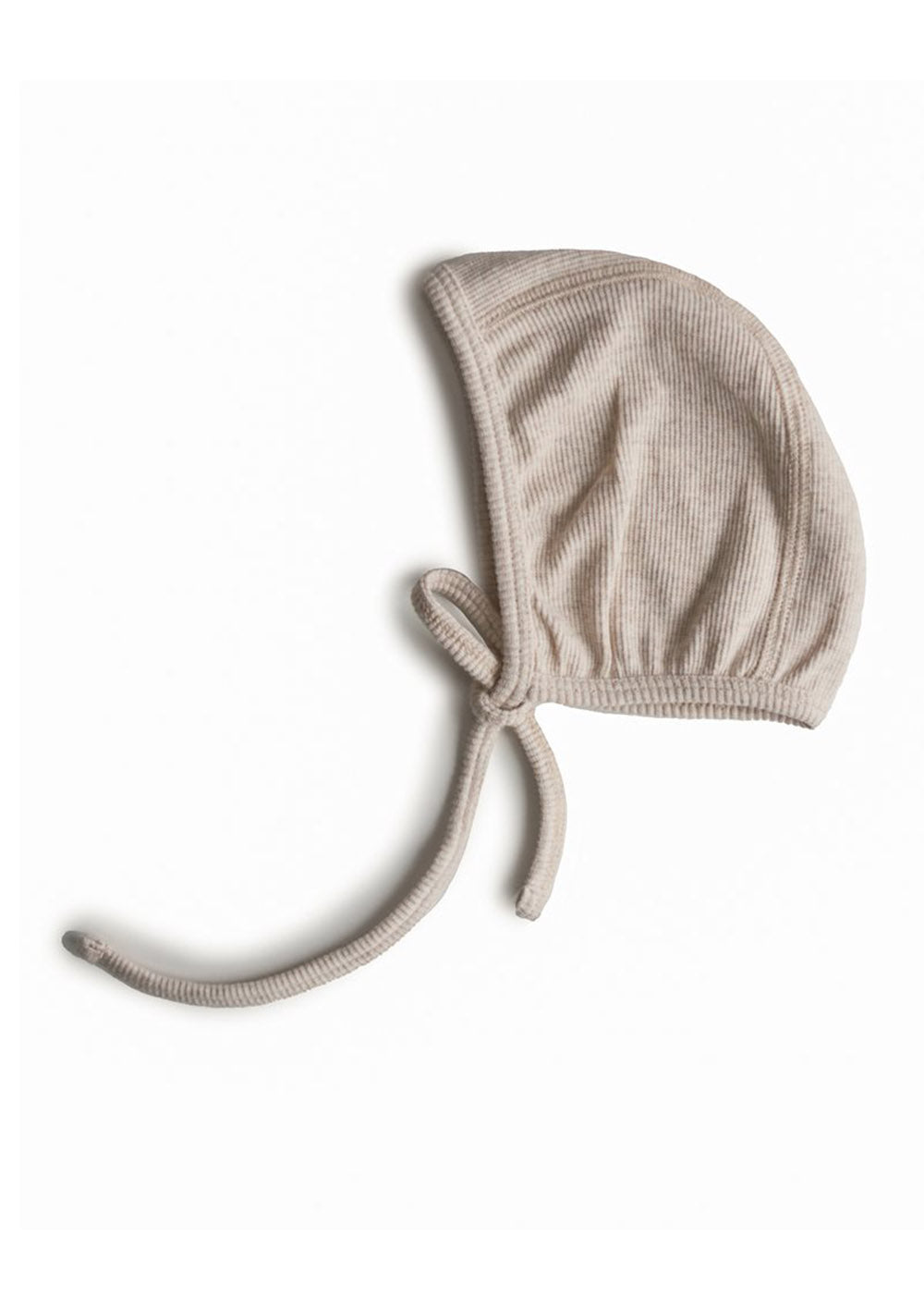 Baby Bonnet gerippt beige melange