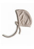 Baby Bonnet gerippt beige melange