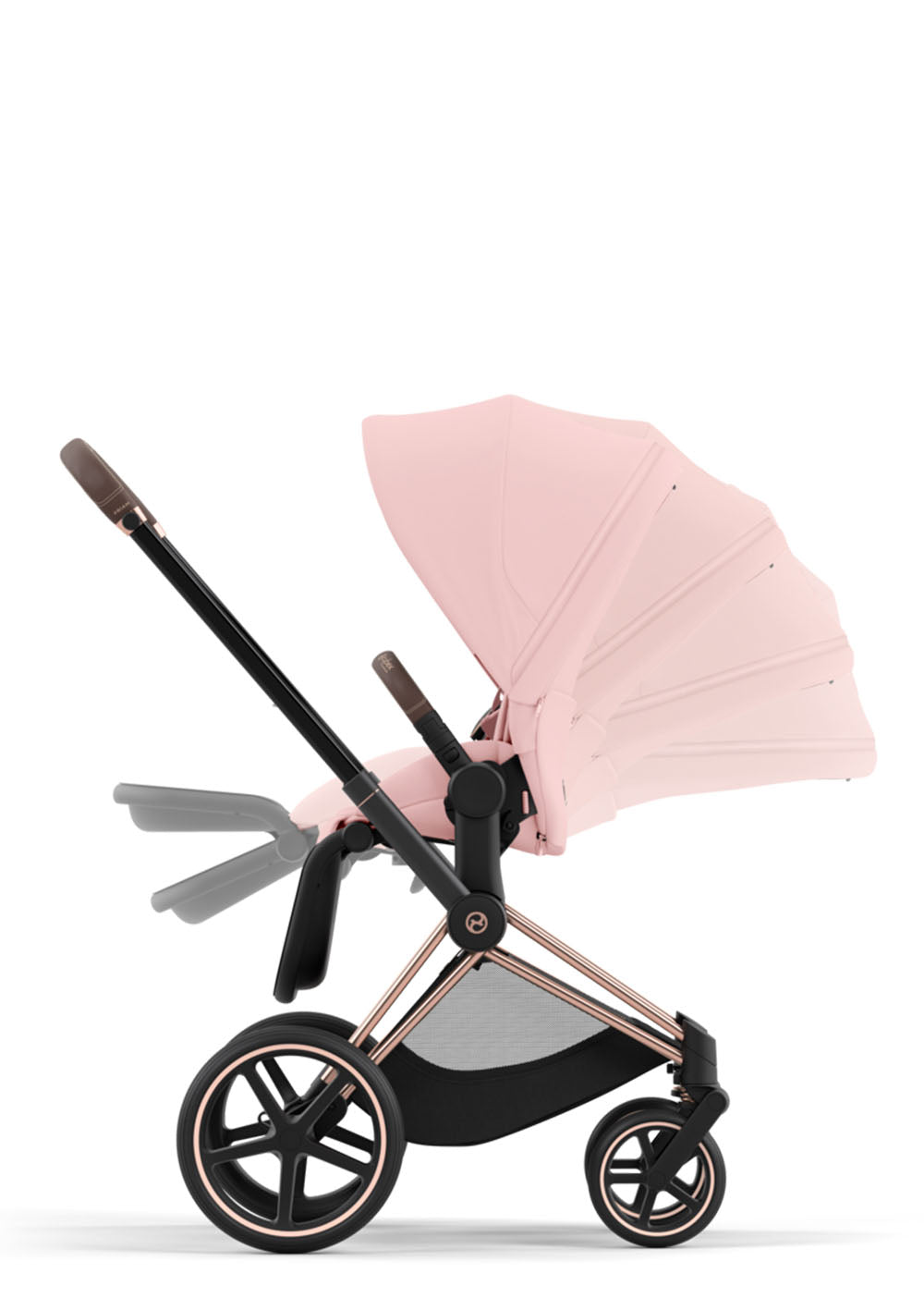 Cybex Platinum Priam Kinderwagen-Set Peach Pink