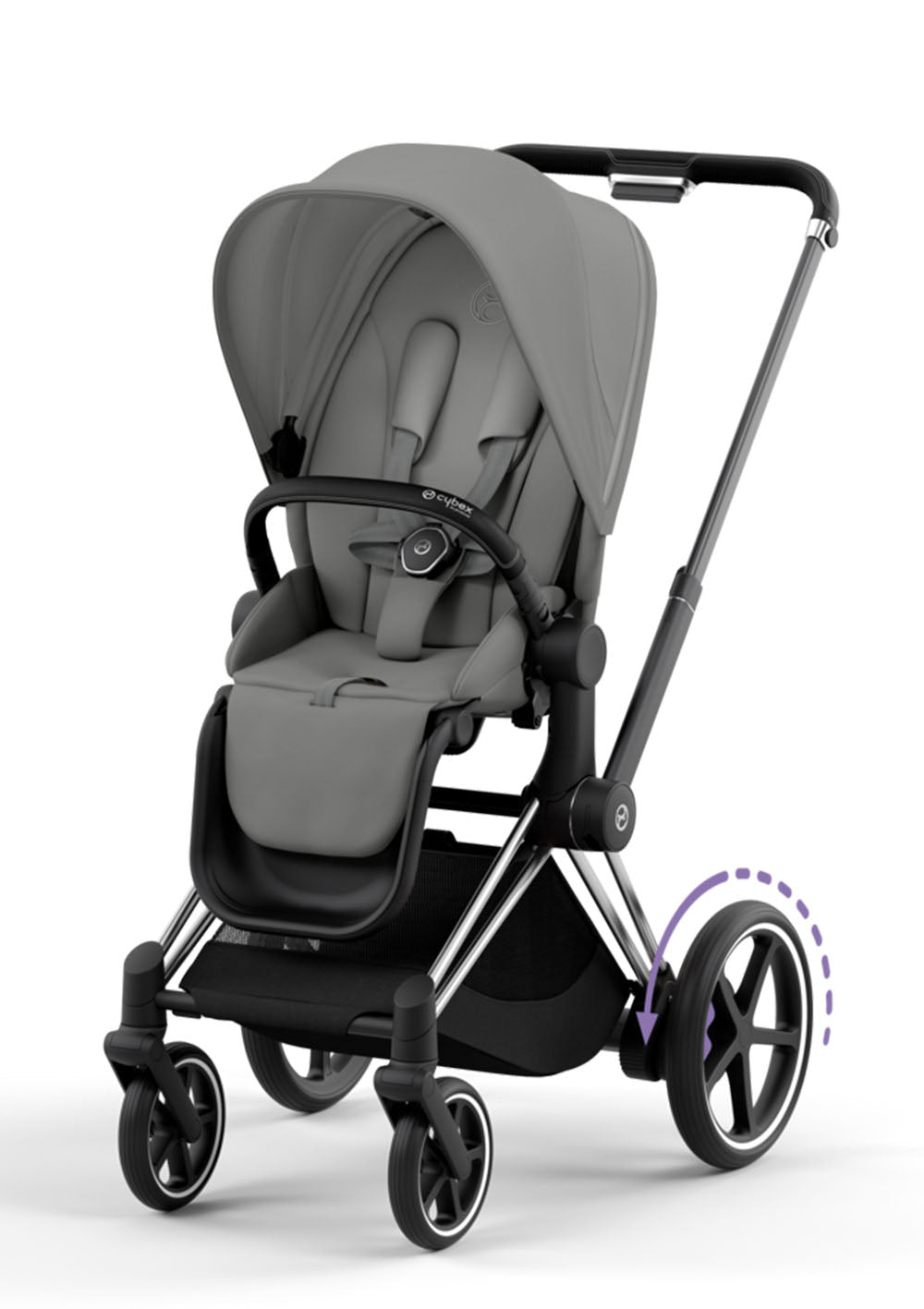 Cybex e-Priam Kinderwagen-Set Comfort Mirage Grey