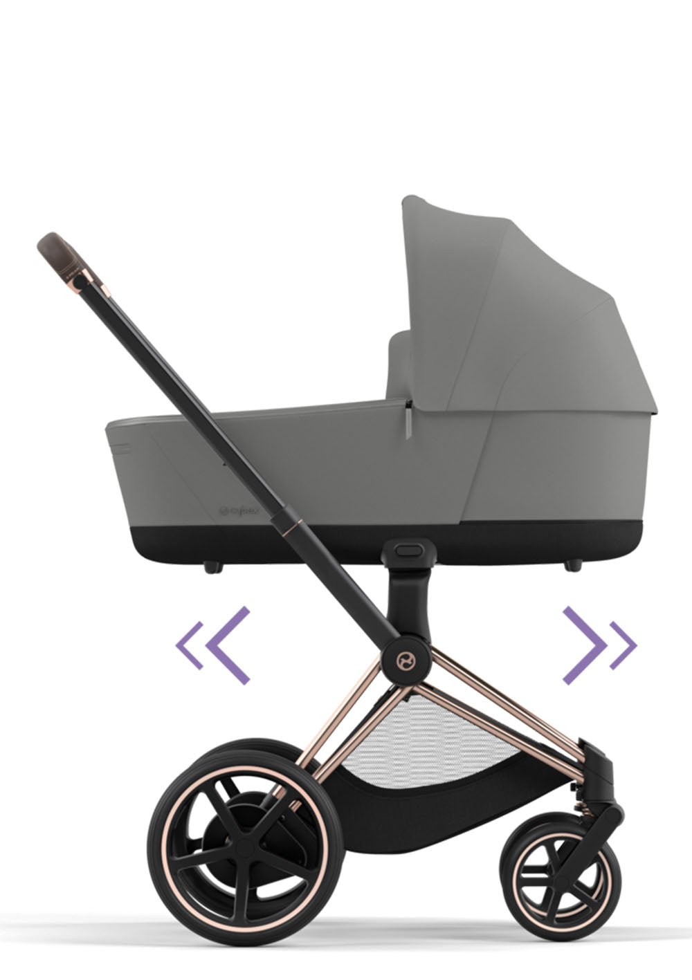 Cybex e-Priam Kinderwagen-Set Comfort Mirage Grey