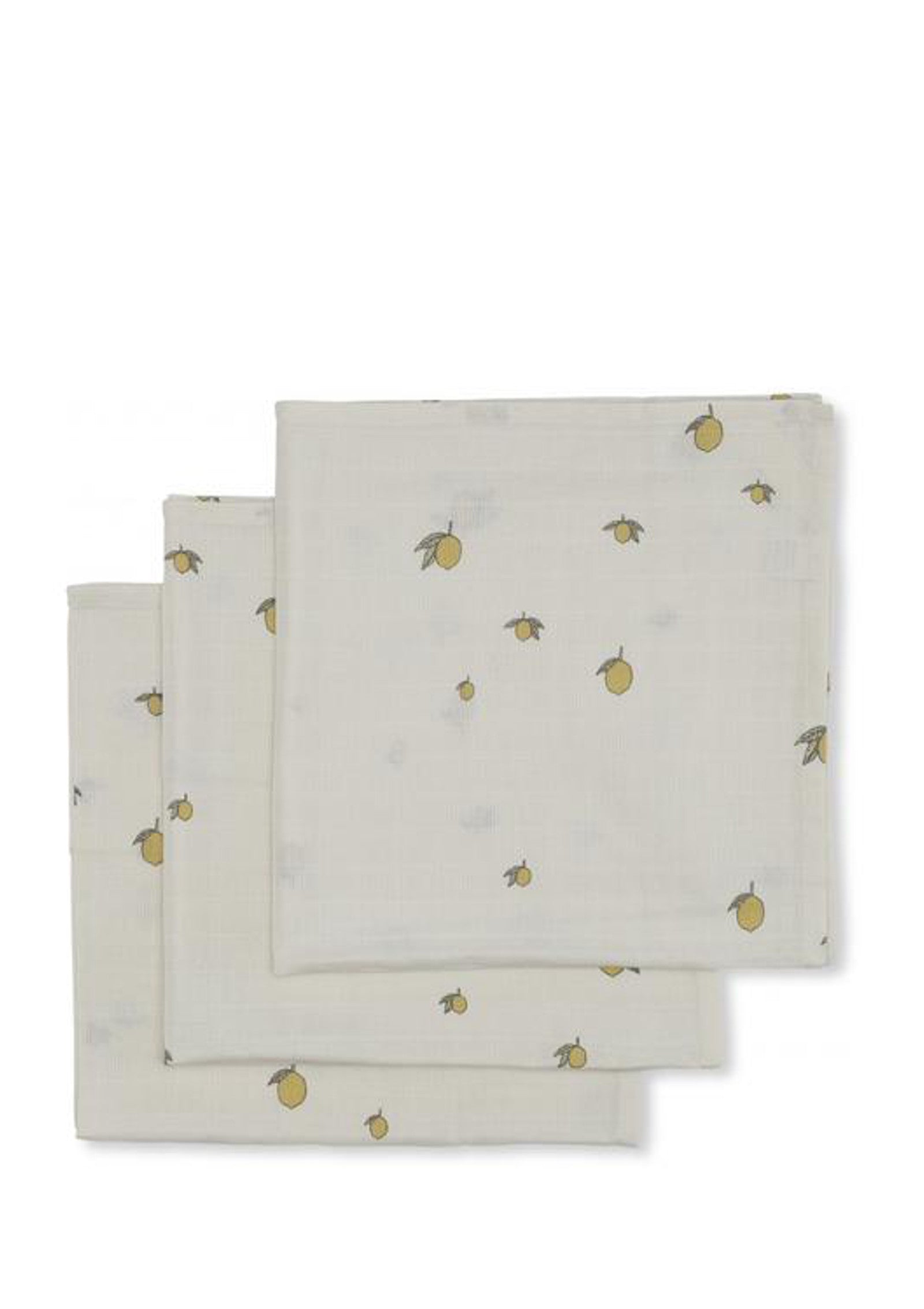 3er Pack Mulltücher Lemon