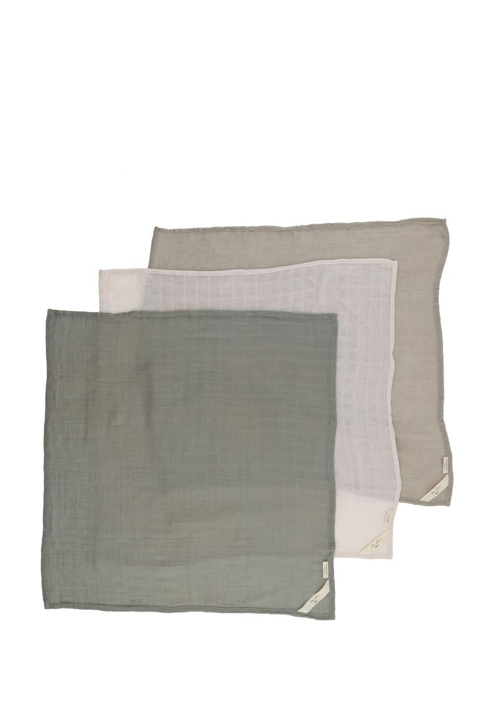 3er Pack Mulltücher Lime Stone