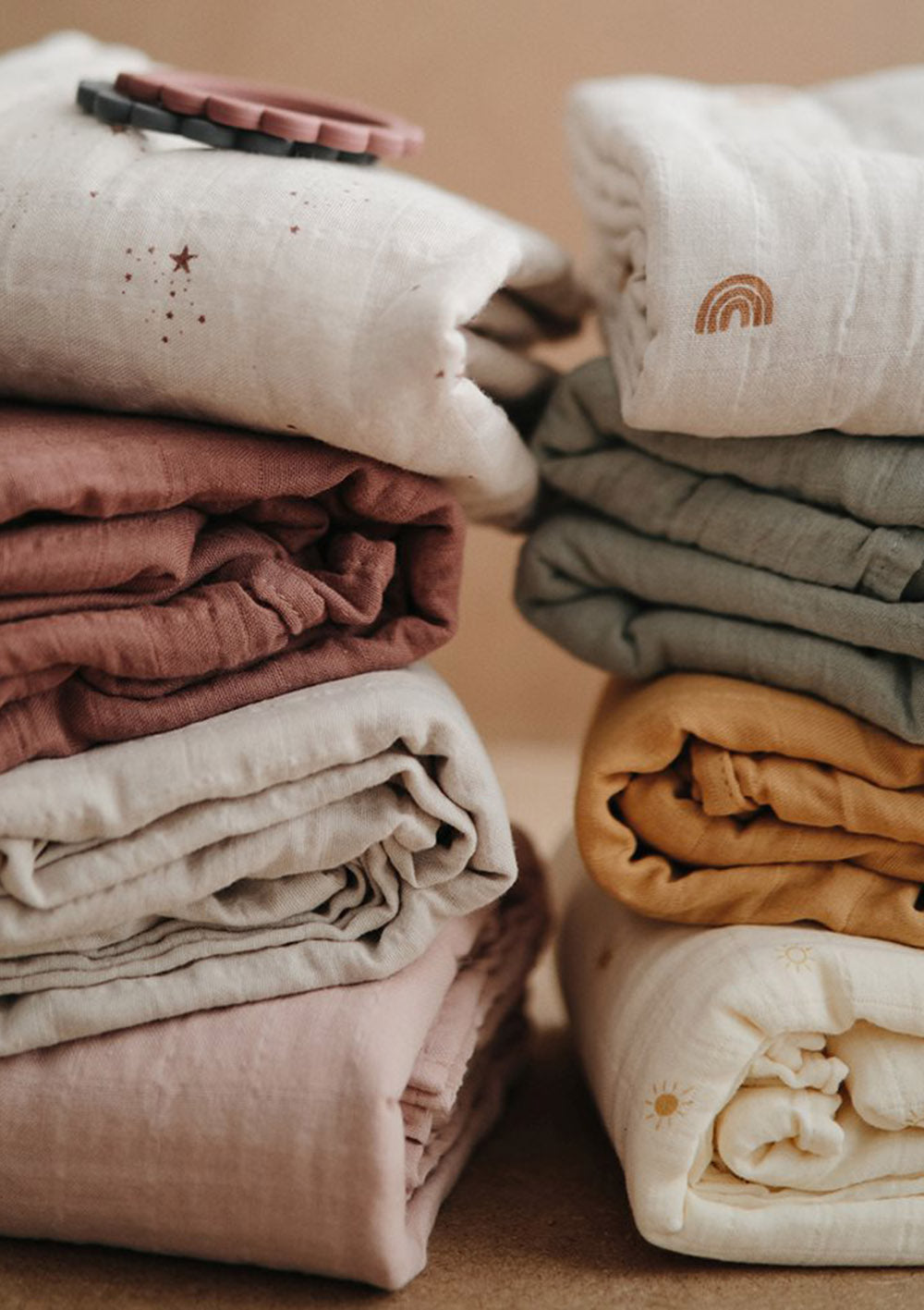 Musselin Mulltuch blush