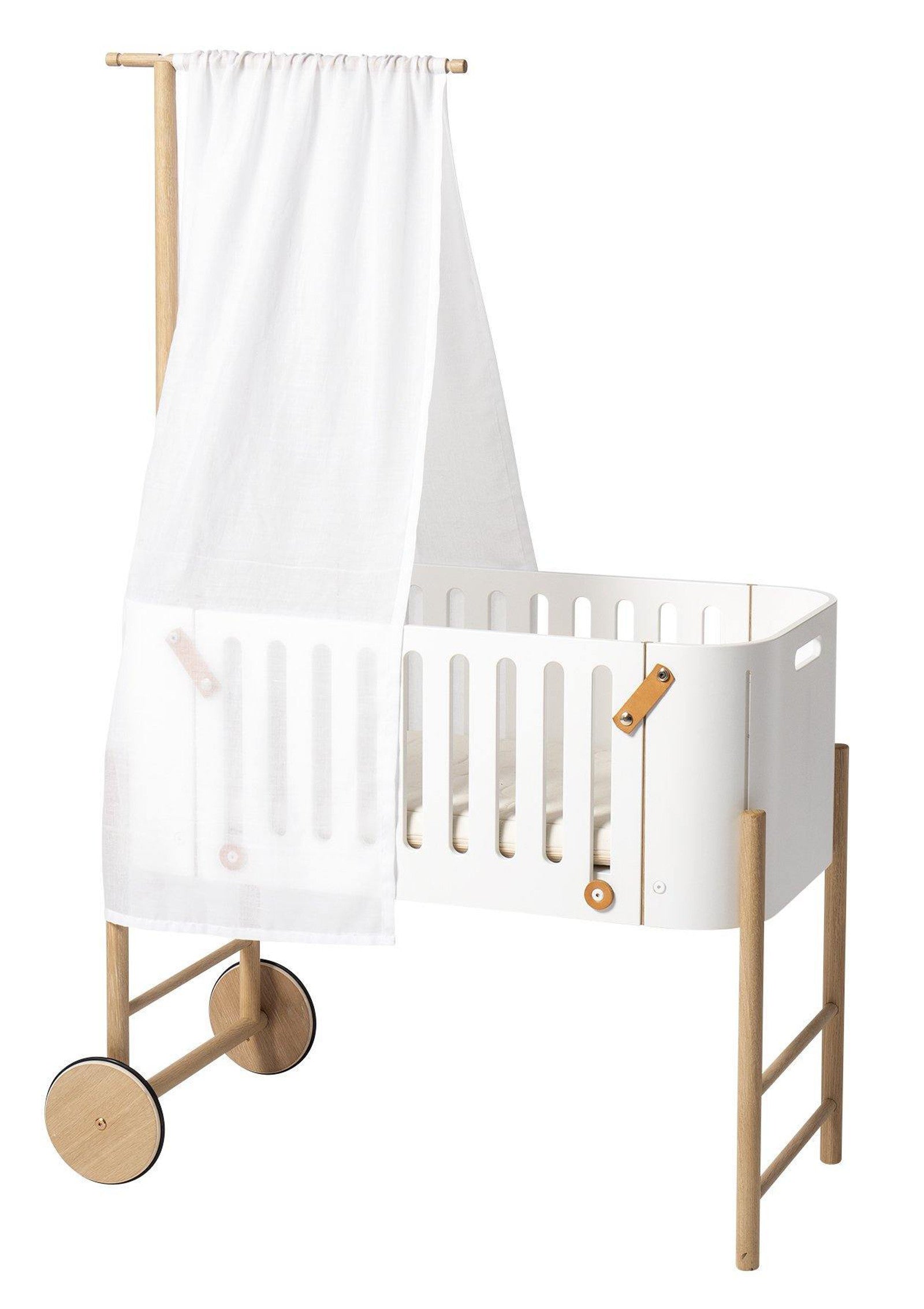 'Wood' Betthimmel für Beistellbett Weiß