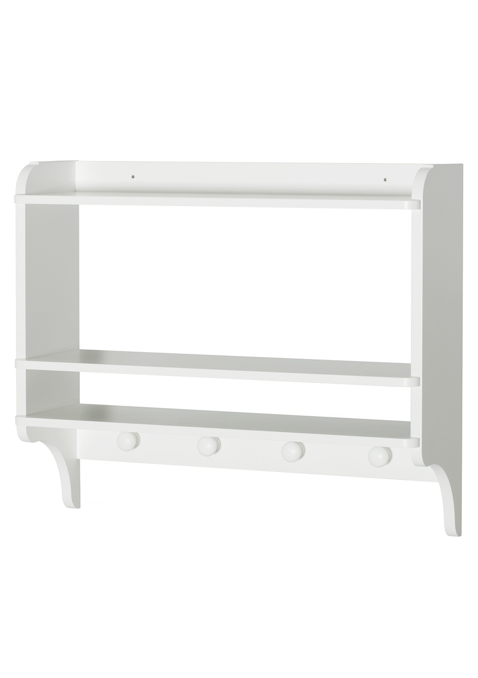 'Seeside' Bücherregal mit Haken / weiß