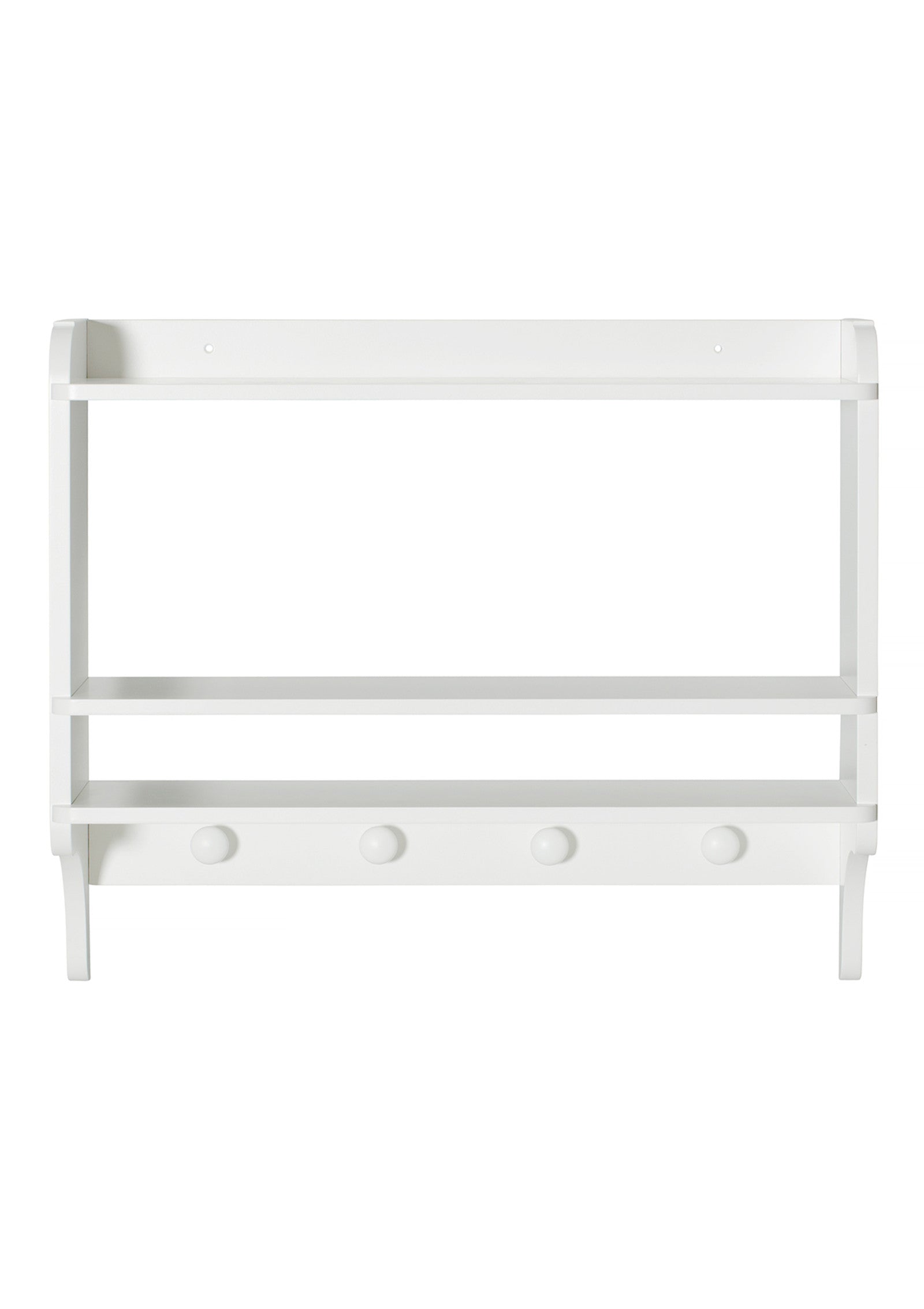 'Seeside' Bücherregal mit Haken / weiß