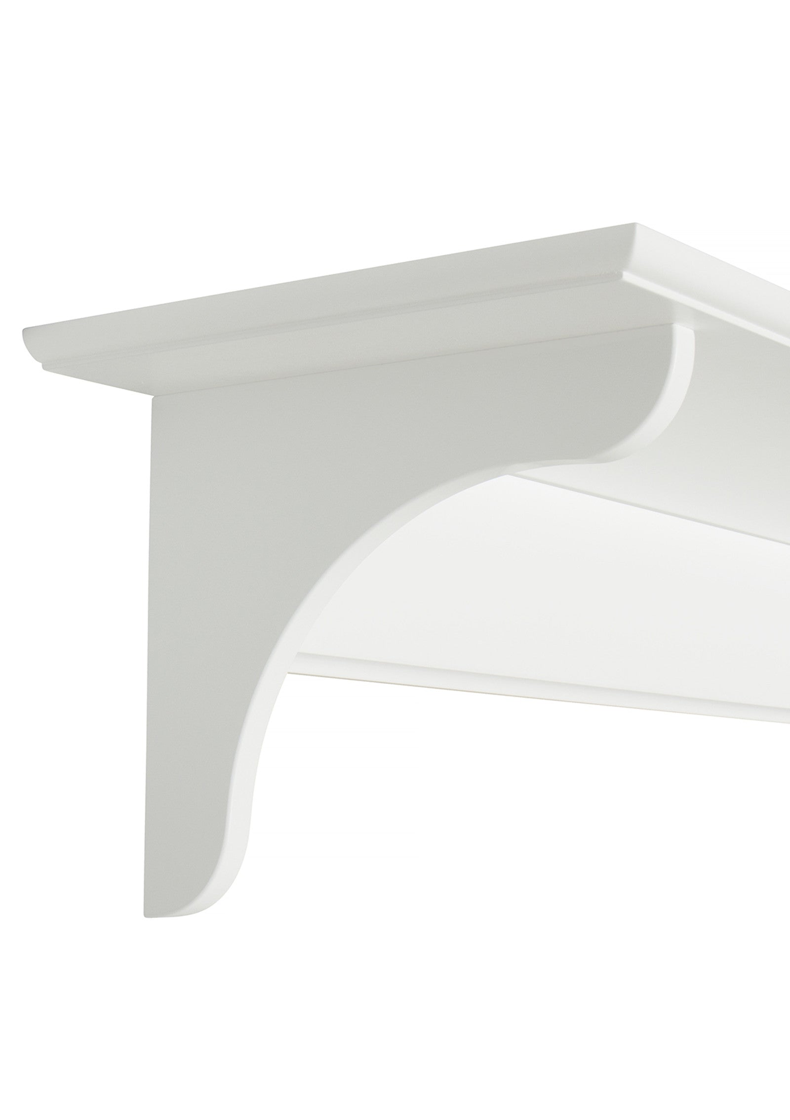 'Seeside' Wandregal klein mit Haken / weiß