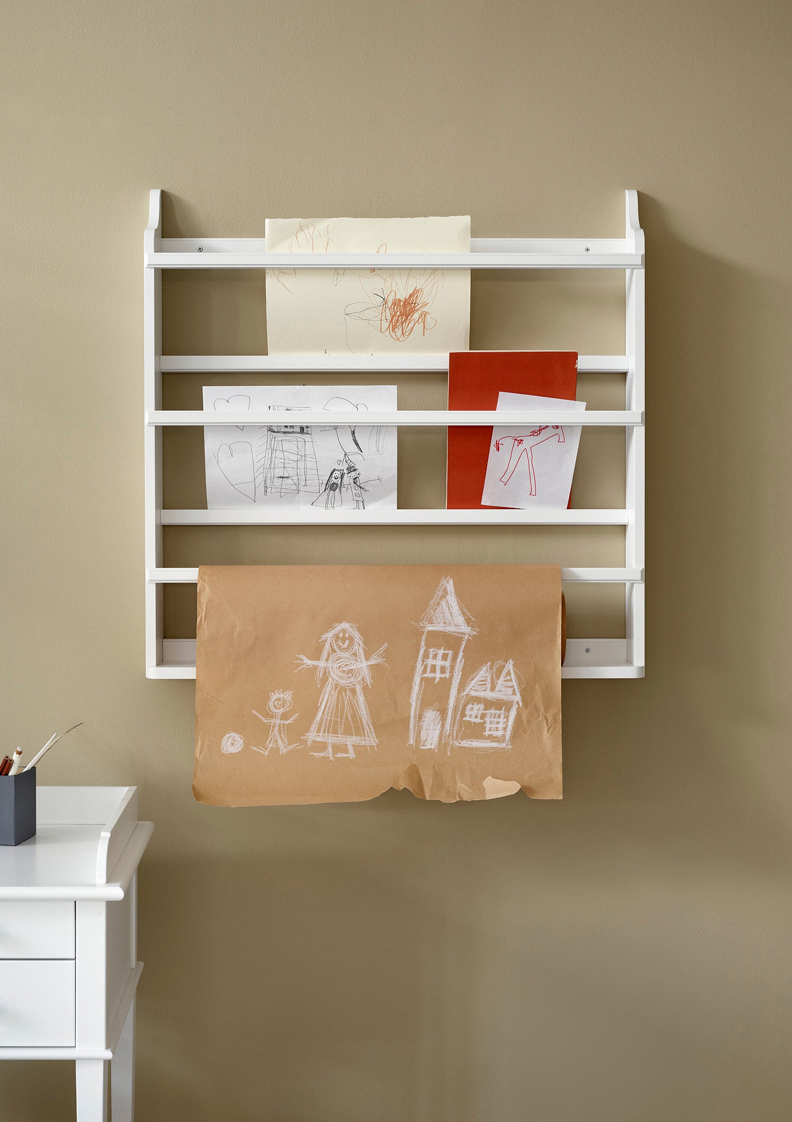 Tellerregal 'Seaside' weiß