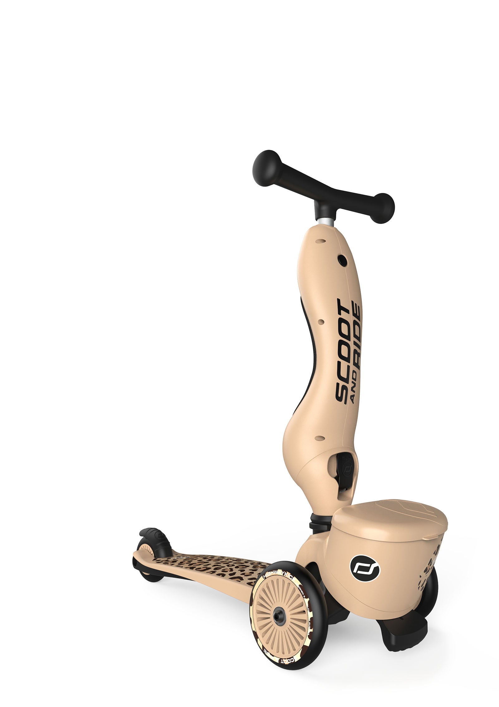 Scoot and Ride 2in1 Kickboard 'Highway Kick 1 Lifestyle' Leopard