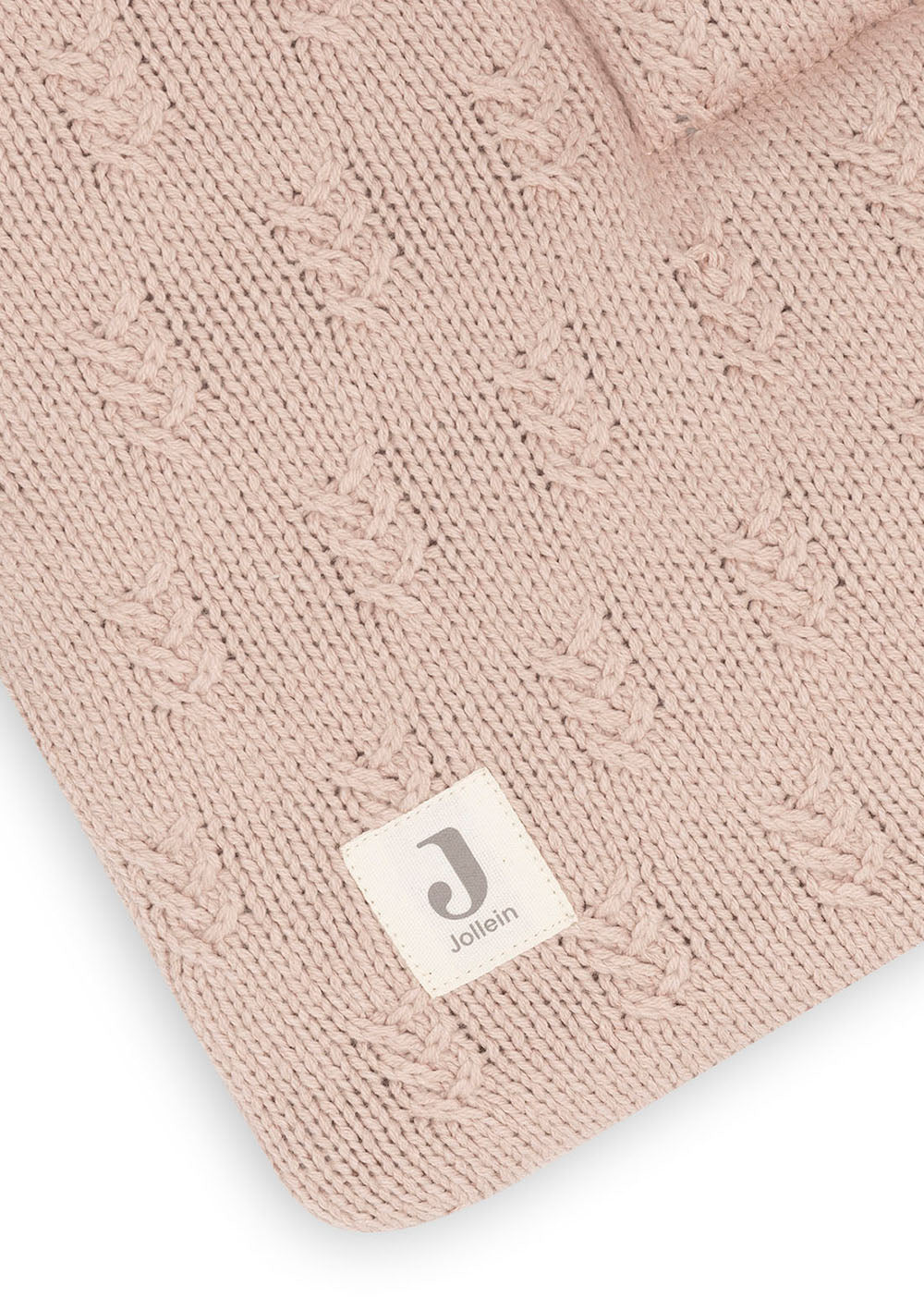 Jollein Krabbeldecke 'Grain Knit' Wild Rose