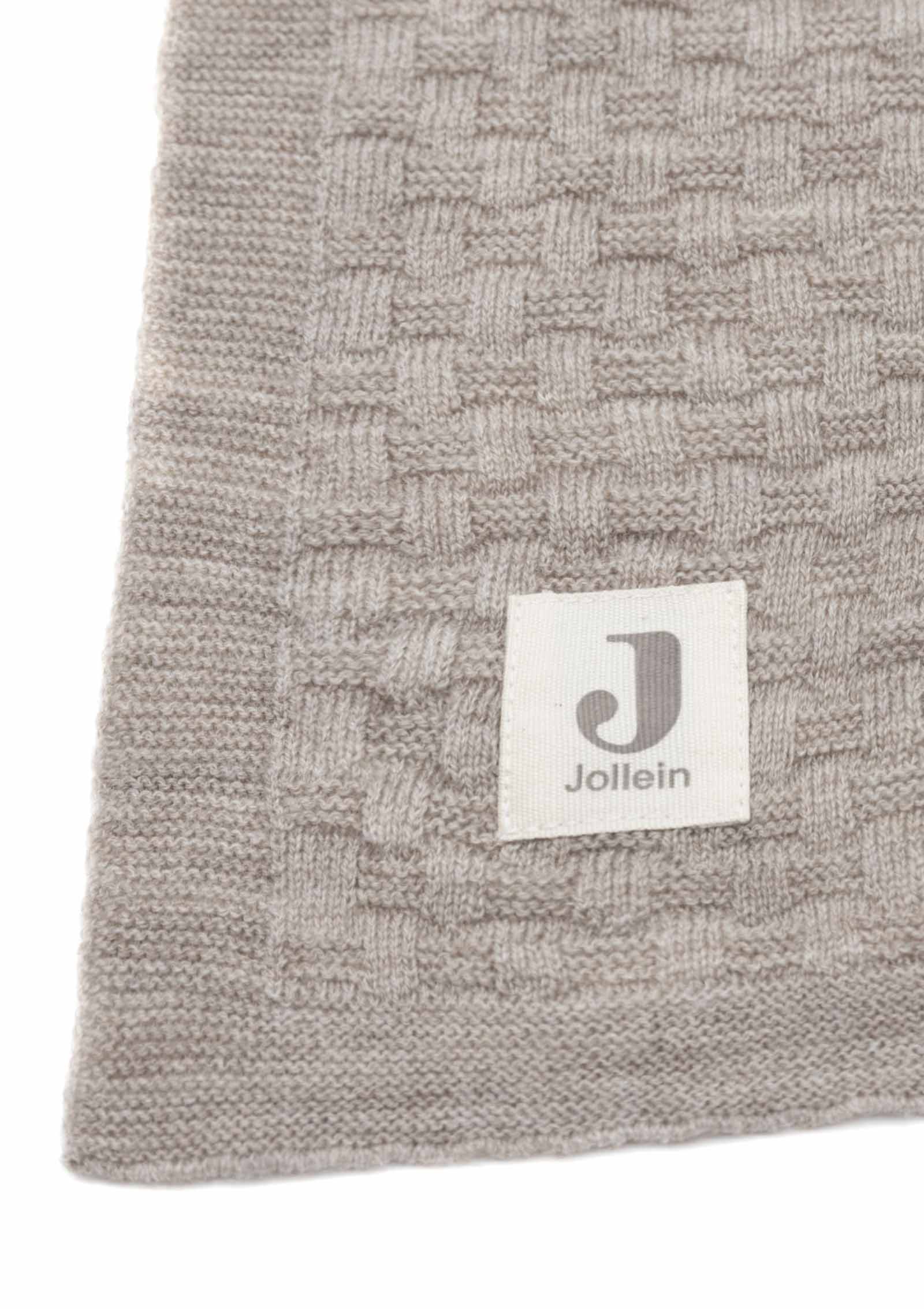 Jollein Merino Decke 'Weave Knit' Funghi