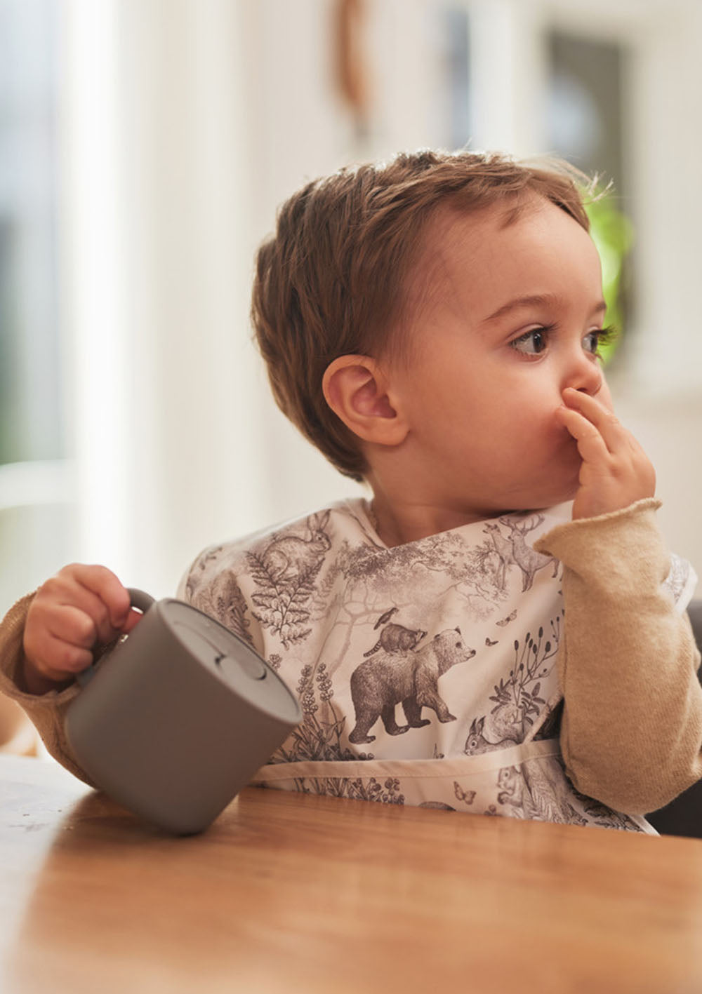 Jollein Snackbecher aus Silikon Nougat