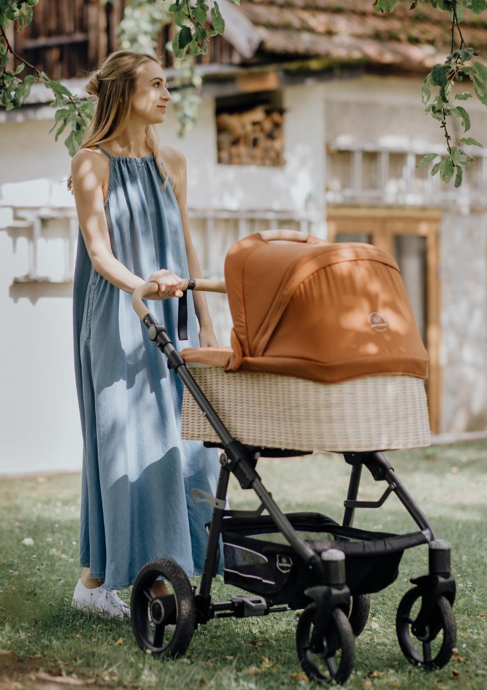 Naturkind Kinderwagen-Set Lux Evo Terracotta