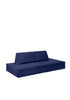 Spielsofa Velours Tiefsee Blau