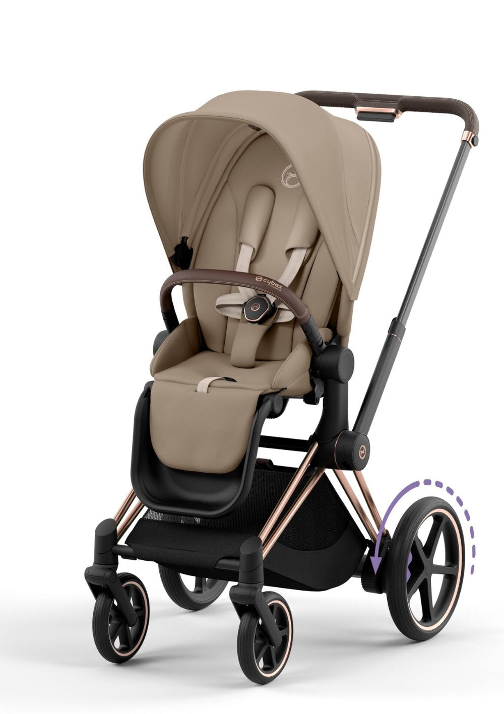 Cybex e-Priam Kinderwagen-Set 'Comfort' Cozy Beige