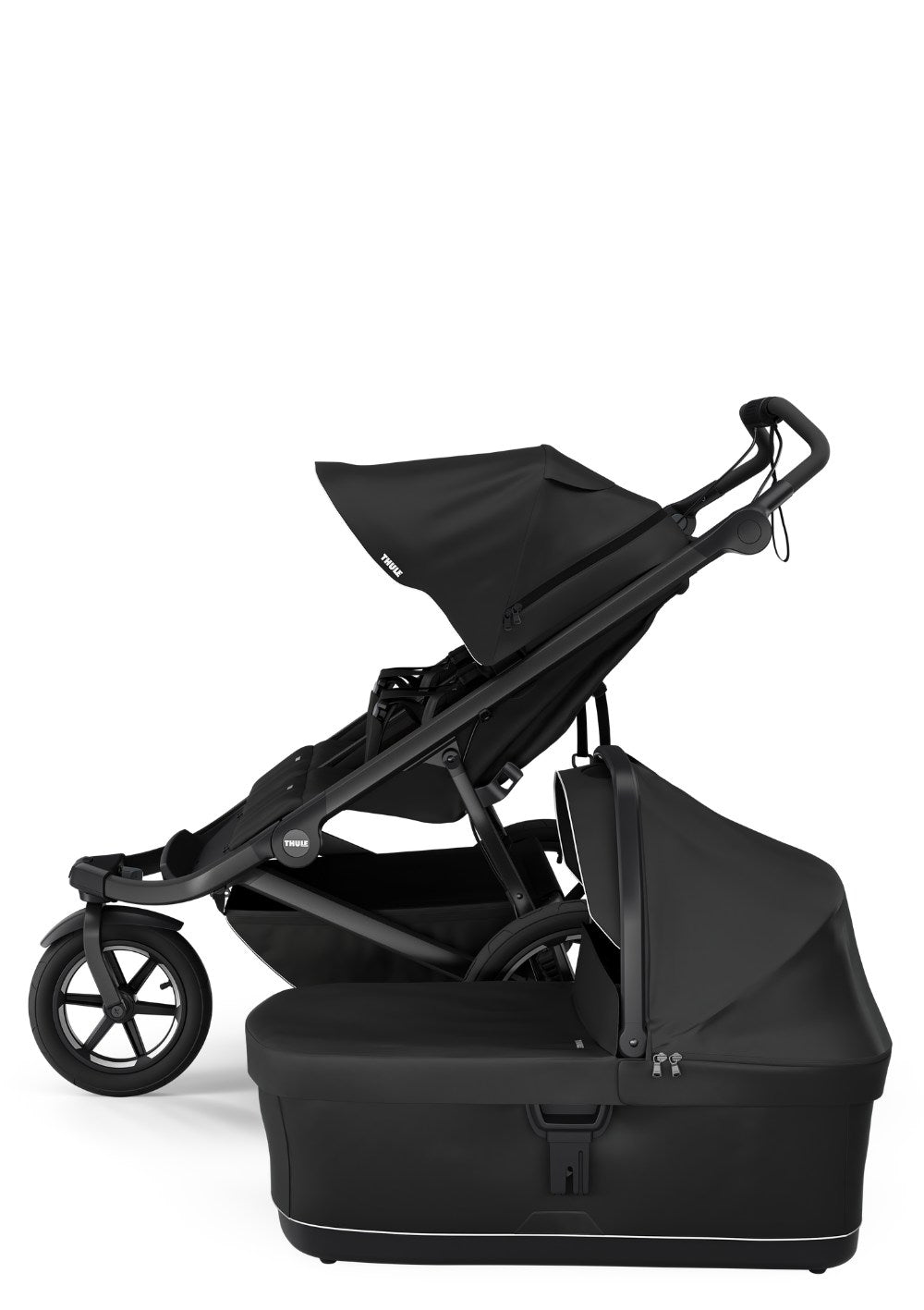 Thule Urban Glide 3 Double Kinderwagen-Set mit Babywanne Black