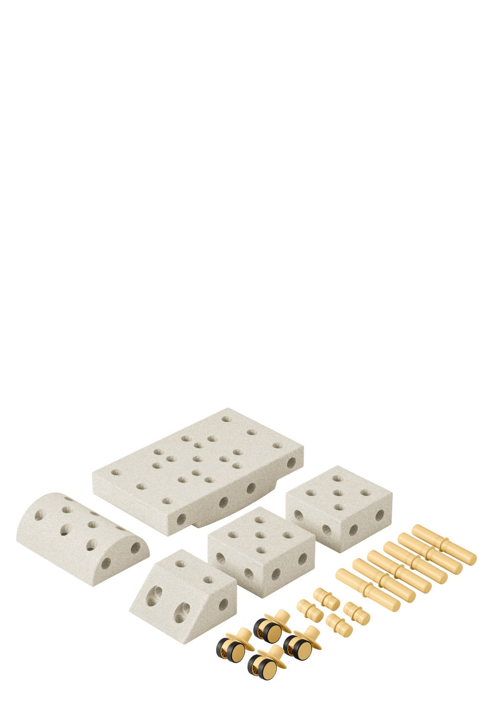 MODU Bauspielzeug 'Explorer-Set' 20-teilig Sand Grey / Honey Yellow