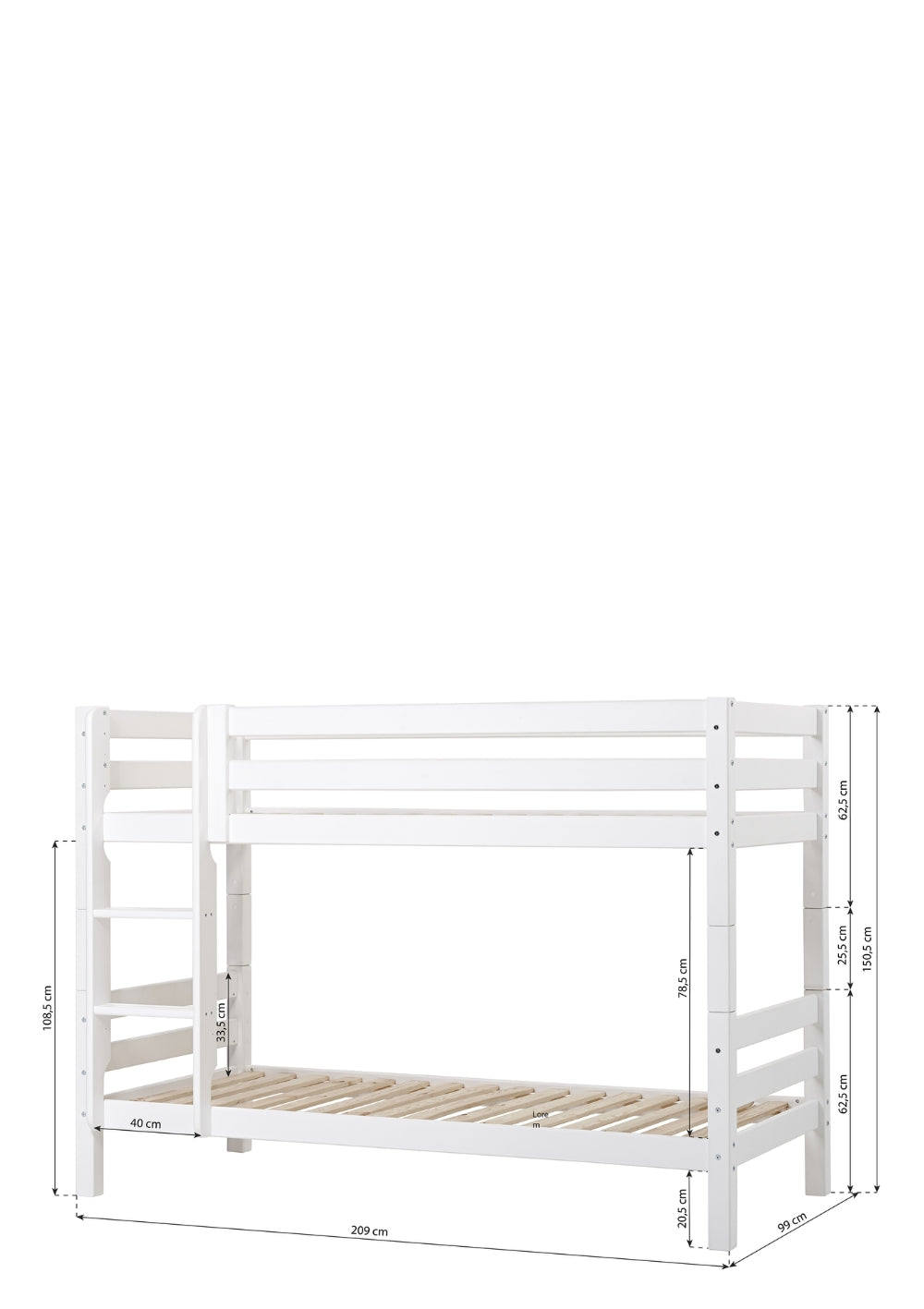 Hoppekids ECO Luxury Etagenbett 90 x 200 cm