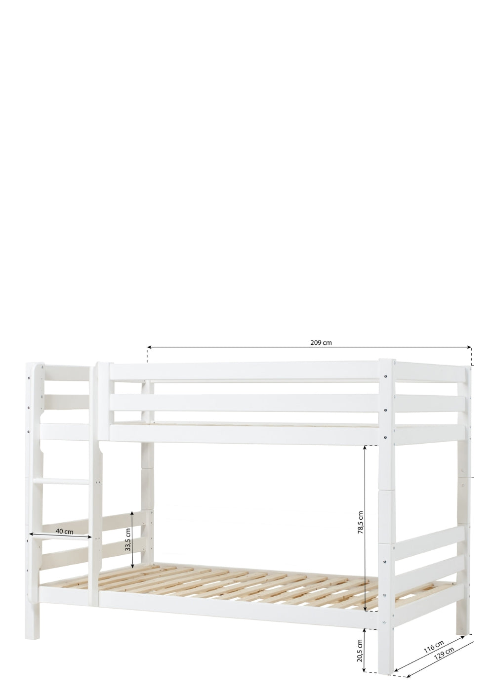 Hoppekids ECO Luxury Etagenbett 120 x 200 cm