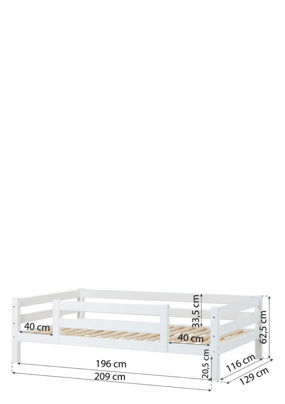 Hoppekids ECO Luxury Juniorbett  120 x 200 cm