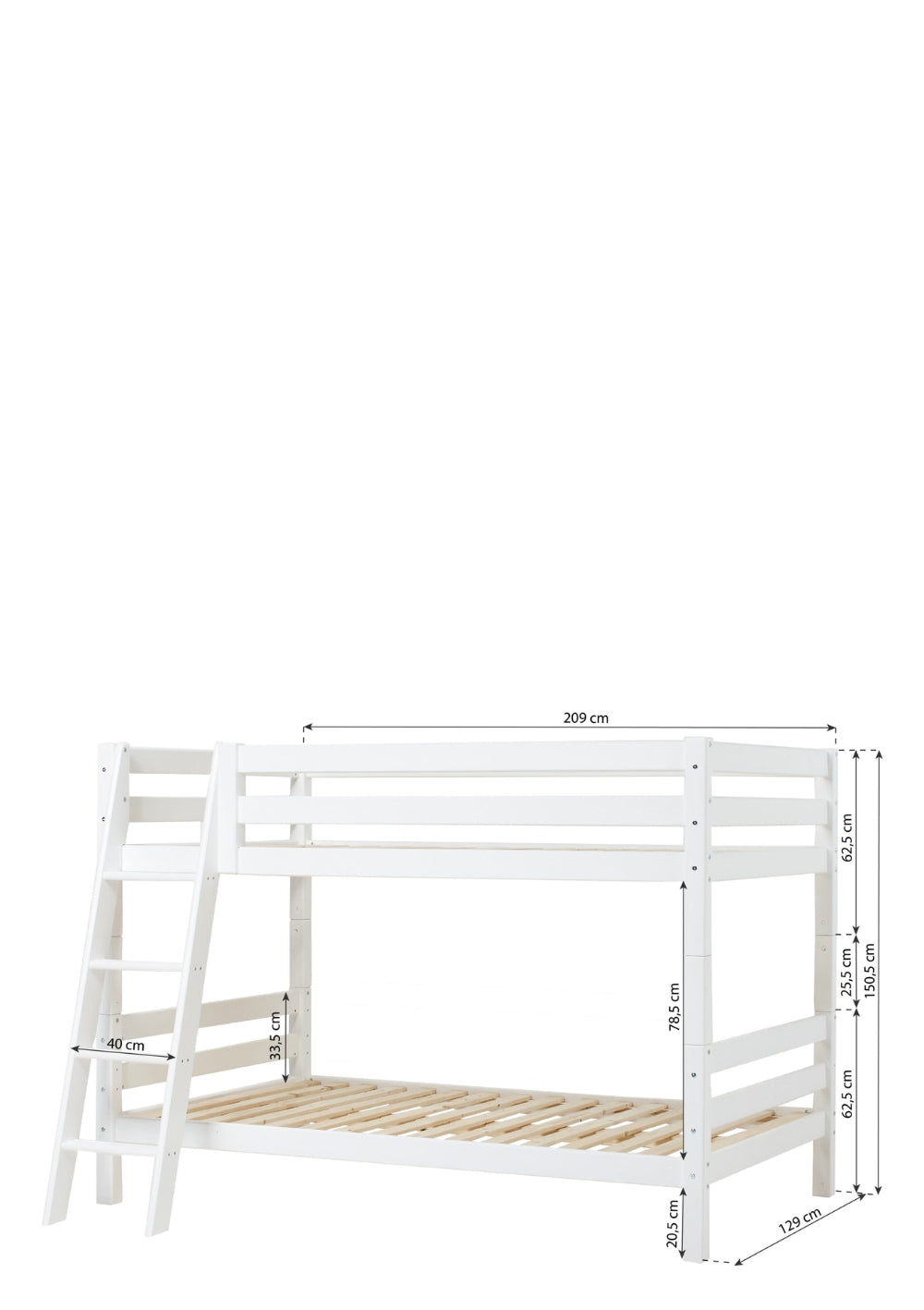 Hoppekids ECO Luxury Etagenbett 120 x 200 cm