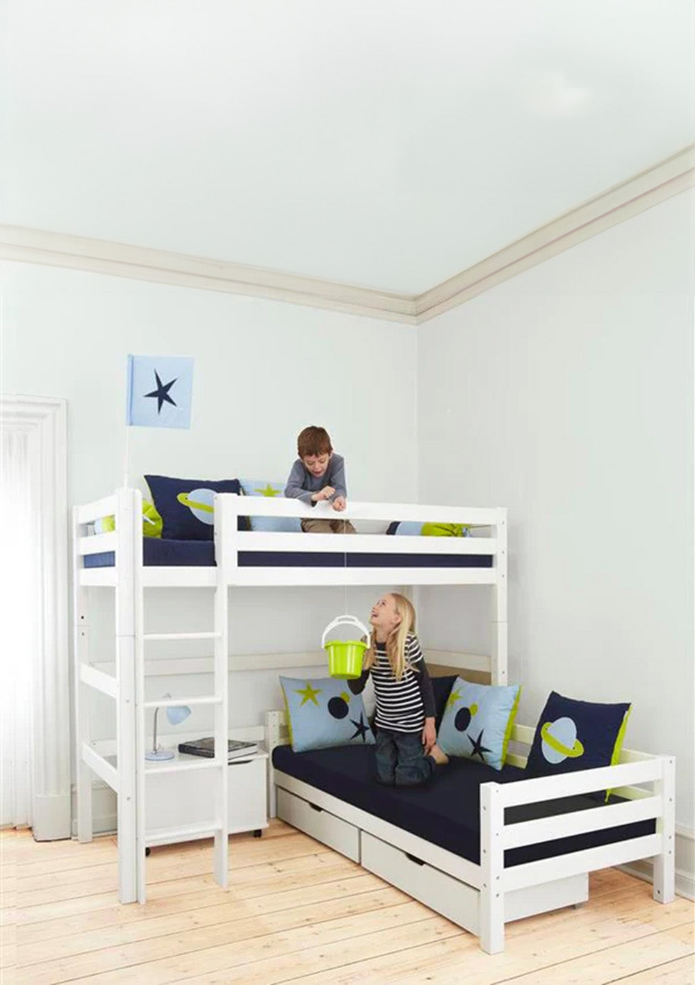 Hoppekids ECO Luxury Etagenbett Eck-Kombination 90 x 200 cm