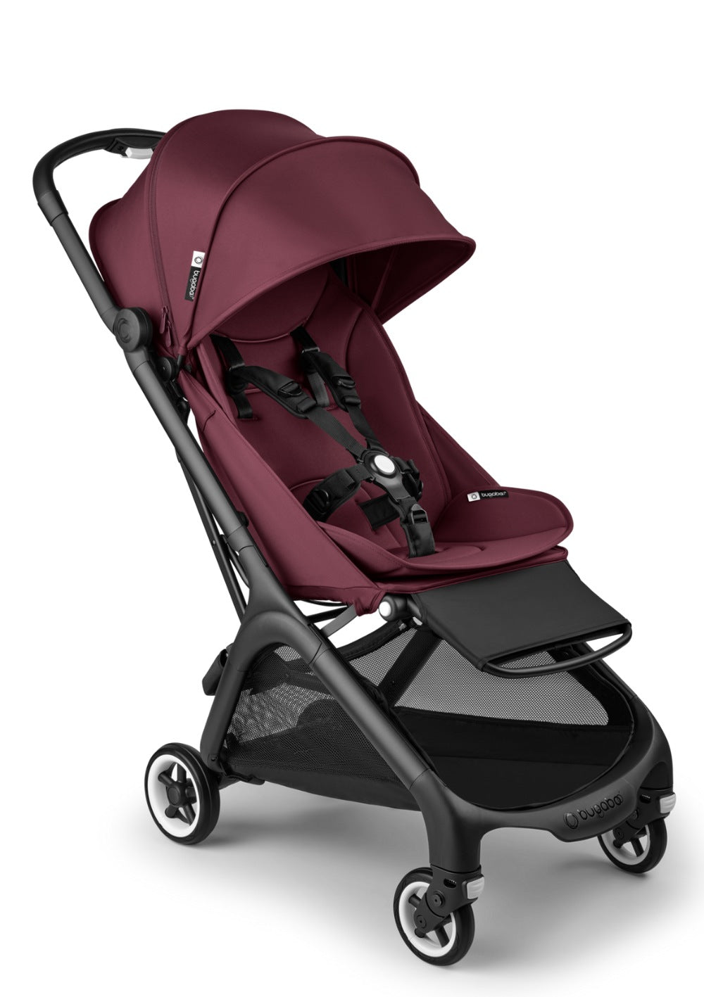 Bugaboo Butterfly Buggy Schwarz / Dunkles Kirschrot