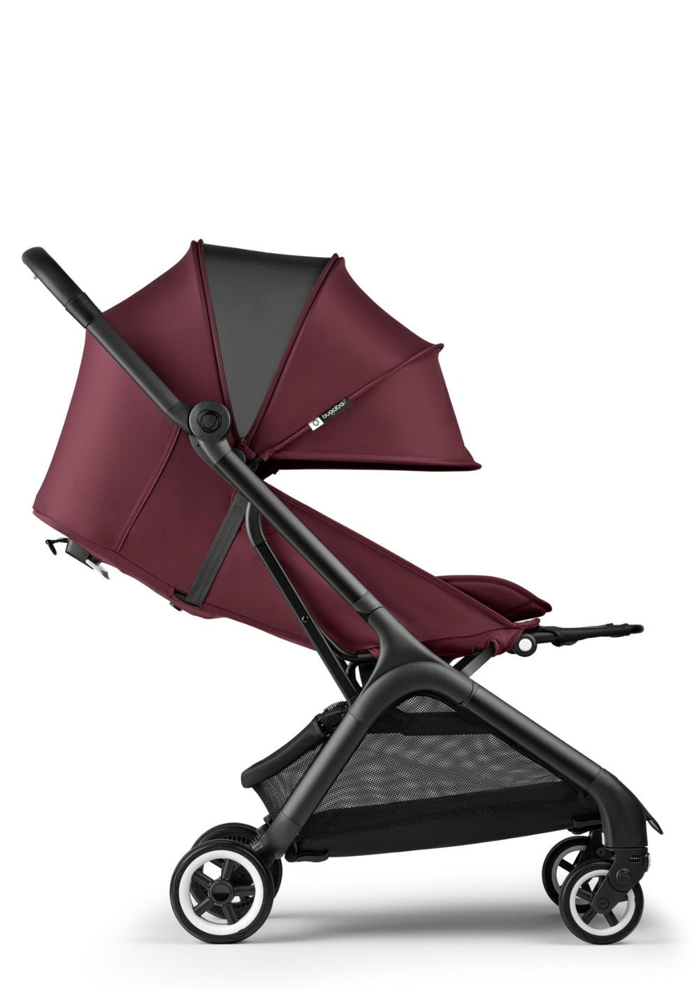 Bugaboo Butterfly Buggy Schwarz / Dunkles Kirschrot