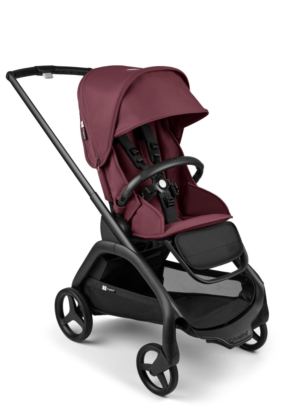 Bugaboo Dragonfly Kinderwagen Schwarz / Dunkles Kirschrot