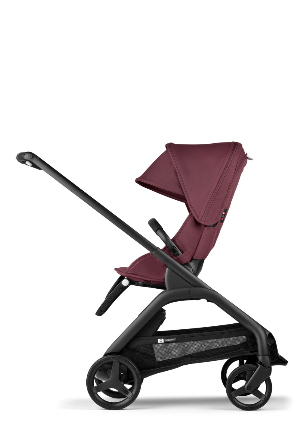 Bugaboo Dragonfly Kinderwagen Schwarz / Dunkles Kirschrot