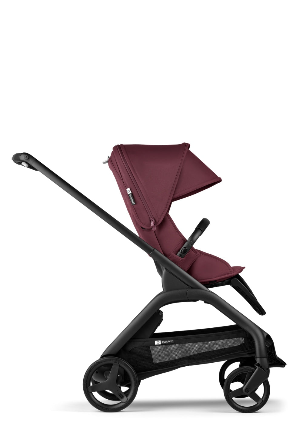 Bugaboo Dragonfly Kinderwagen Schwarz / Dunkles Kirschrot