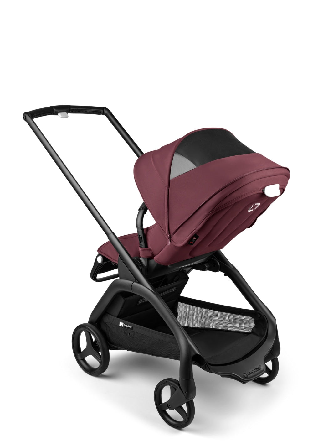 Bugaboo Dragonfly Kinderwagen Schwarz / Dunkles Kirschrot