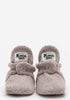 Baby Booties Teddy Beige