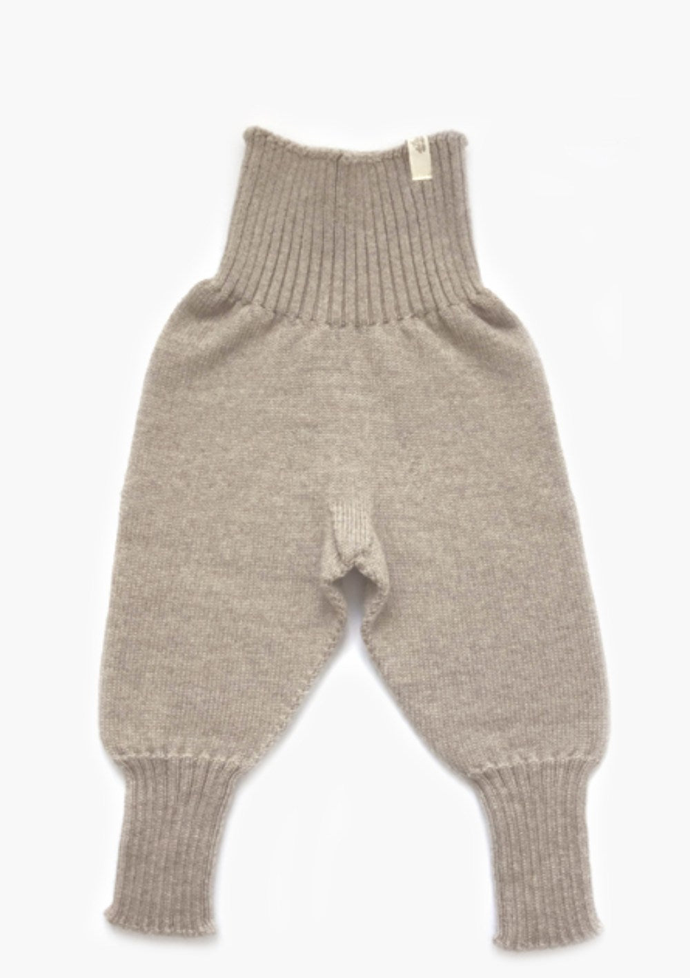 strickgut Gestrickte Babyhose mit weichem Bund Beige