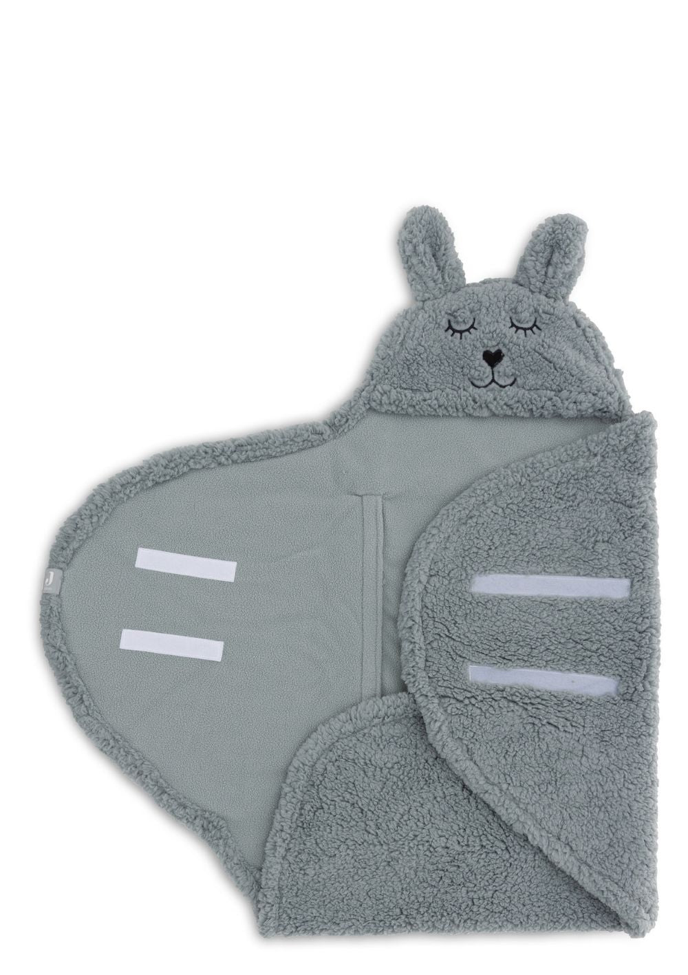 Jollein Einschlagdecke für Babyschale 'Bunny' Sea Green