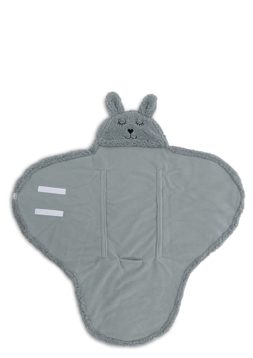 Jollein Einschlagdecke für Babyschale 'Bunny' Sea Green