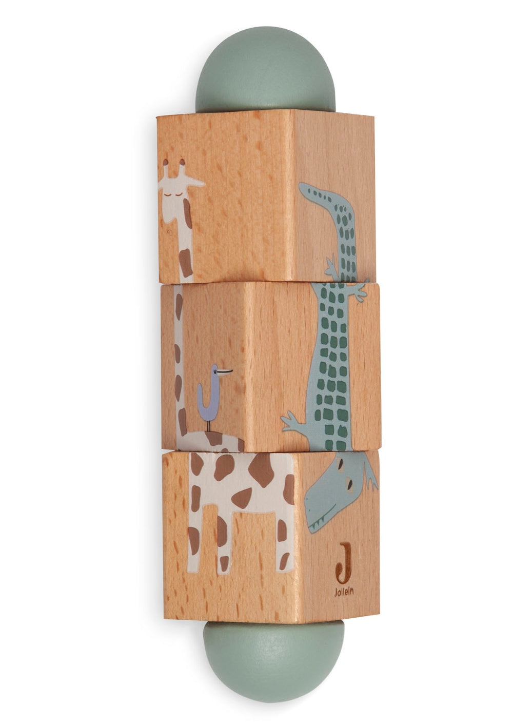 Jollein Holz Drehpuzzle 'Jungle Jambo'