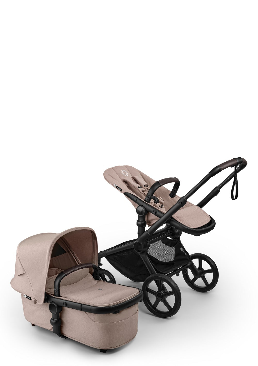 Bugaboo Fox 5 Renew Kinderwagen-Set Black / Desert Taupe Melange