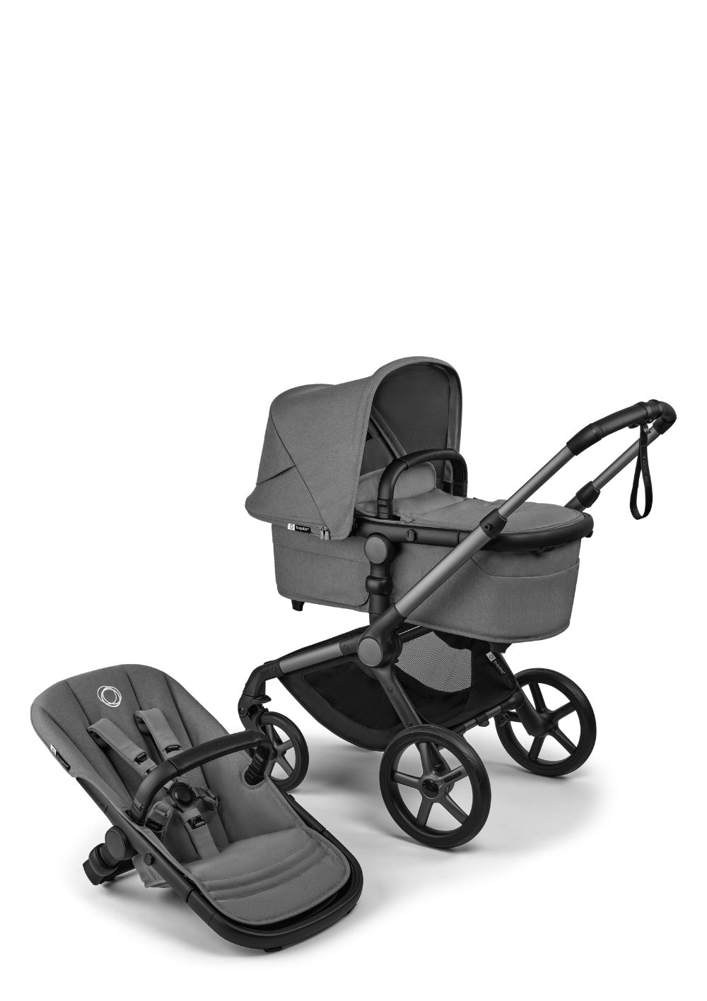 Bugaboo Fox 5 Renew Kinderwagen-Set Graphite / Moon Grey