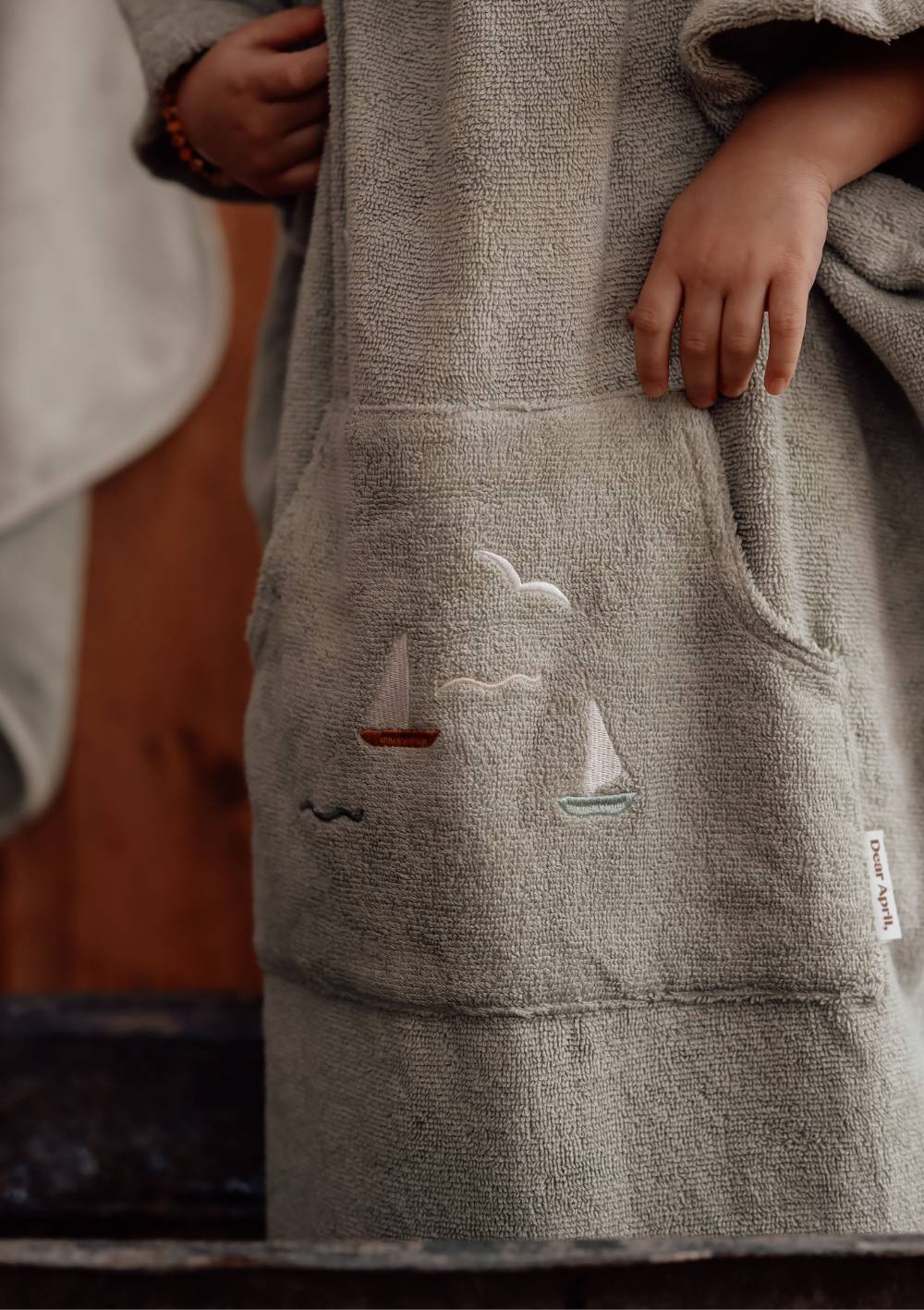 Dear April Badeponcho Sailboats