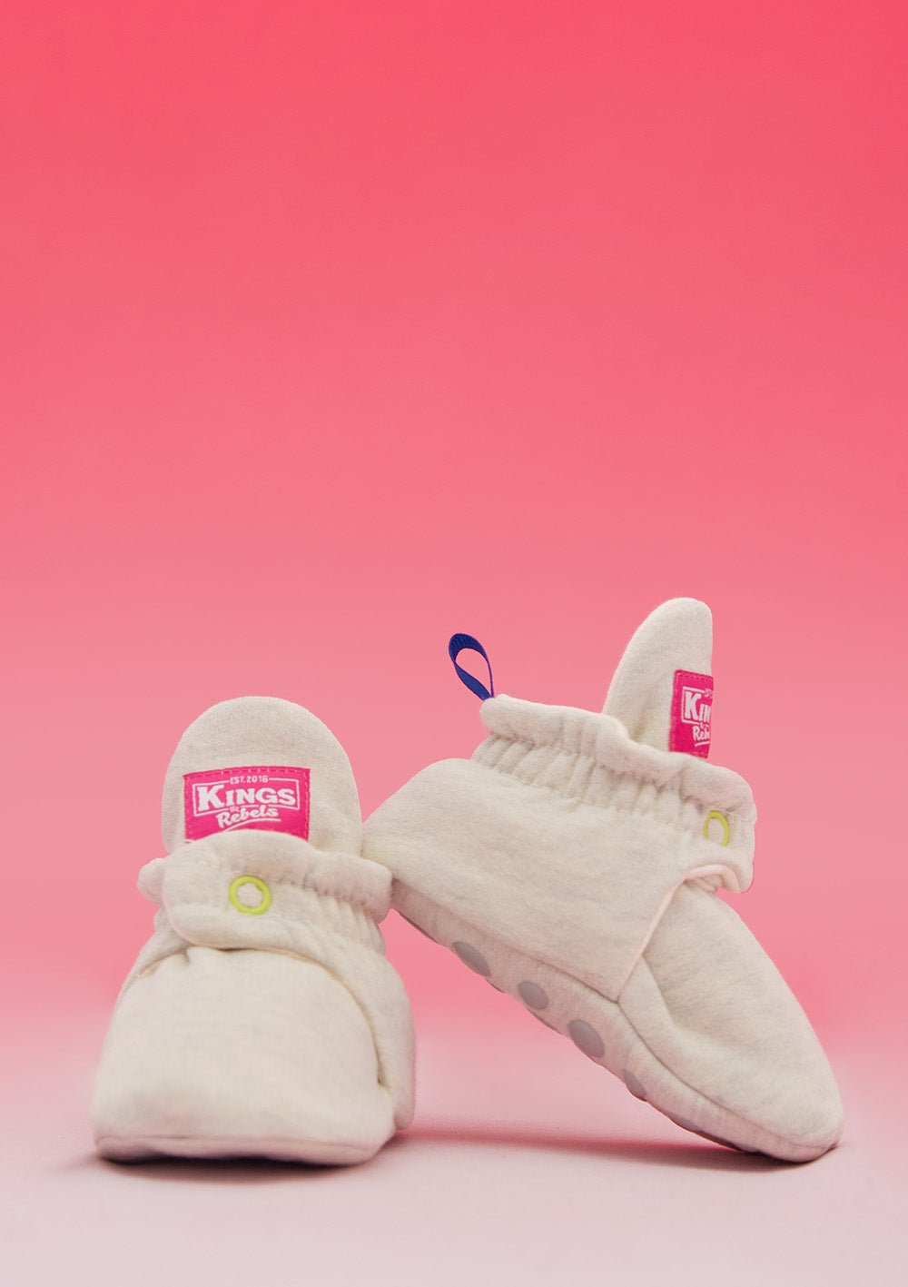 Kings&Rebels Baby Booties Cotton Mixed Color Pop Pink