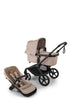 Kinderwagen-Set 'Fox 5 Renew x Konges Sløjd' Wüstentaupe Melange / Lemon
