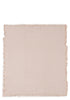 Musselin Decke 'Fringe' Moonstone 120 x 120 cm