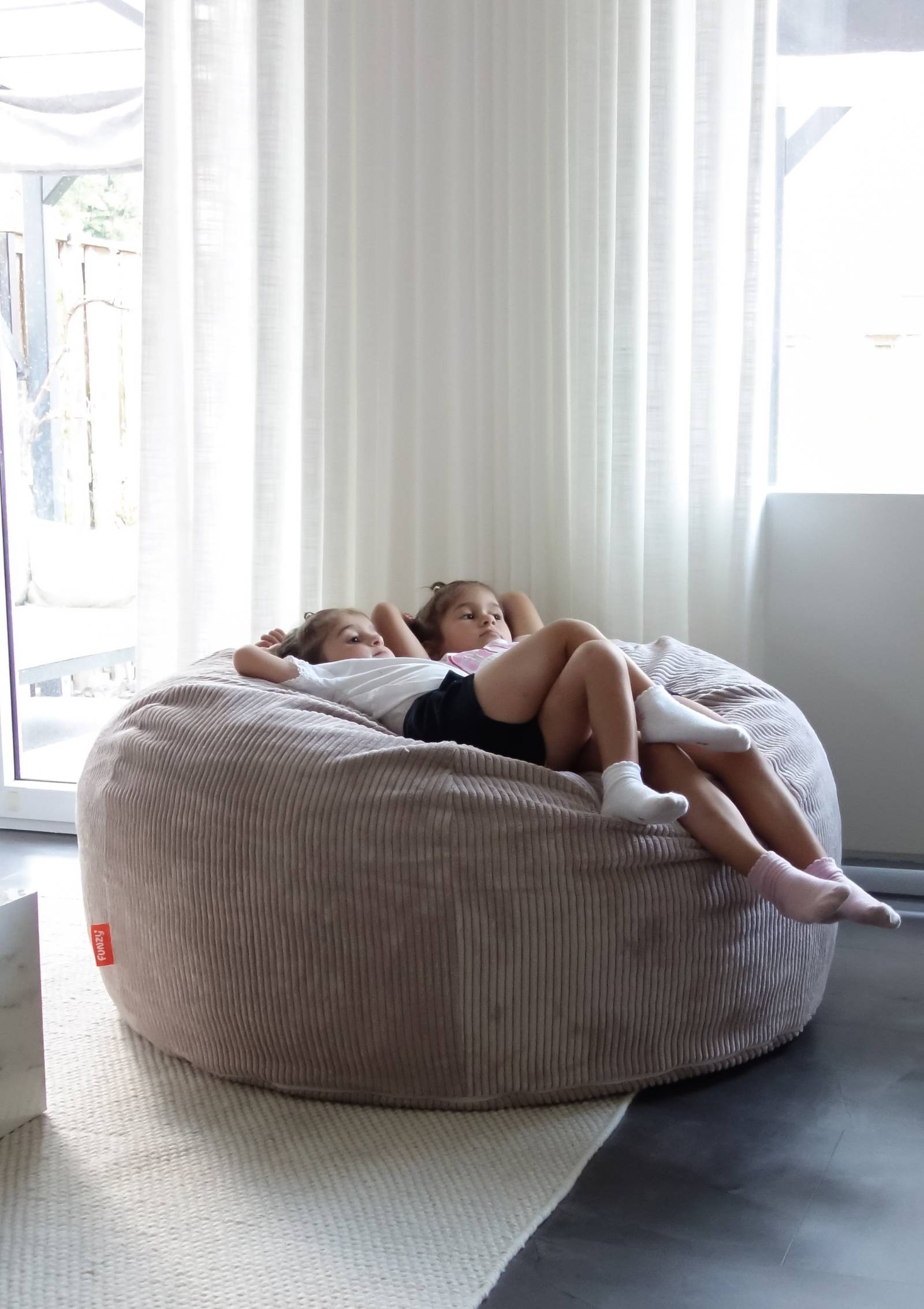 Funzy Family Sitzsack XXL Cord Kirschblüte Rosa